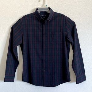 MIZZEN + MAIN Men’s Long Sleeves Stretch Button Down Dress / Casual Shirt Size L